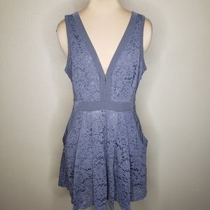 COPY - Free People Medium Gray Lovely in Lace Dress